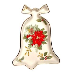 Mikasa Holiday Bloom Bell Candy Dish